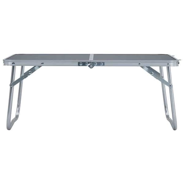 Maison Exclusive - Fällbord för camping Grå Aluminium 60x40 cm Aluminiumgrå
