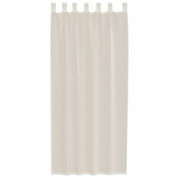 Verho - MAISON EXCLUSIVE - 2 kpl verhoja - Kermansävy - 100% polyesteri - Kiinnitys Grädde
