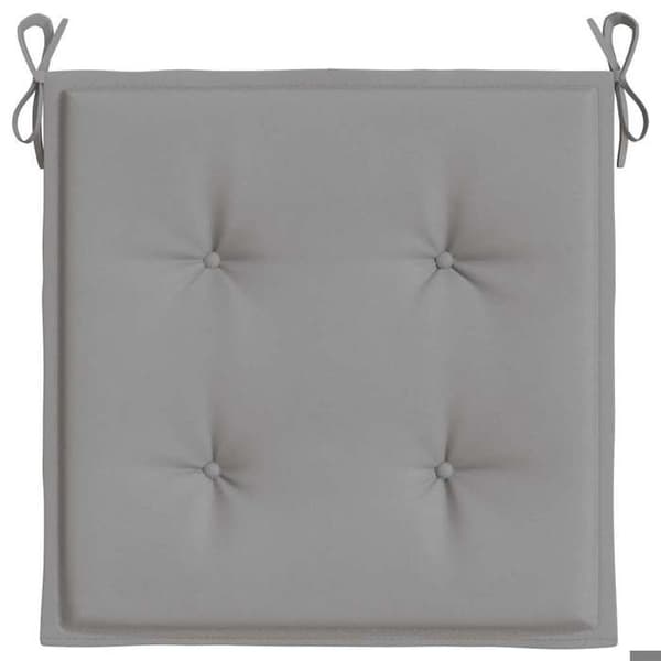 Maison Exclusive - Trädgårdsstolar kuddar set om 4 grå 50x50x3 cm oxfordtyg