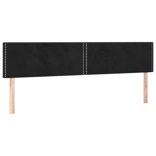 Maison Exclusive - LED-päätymustalla 180x5x78/88 cm sametti svart