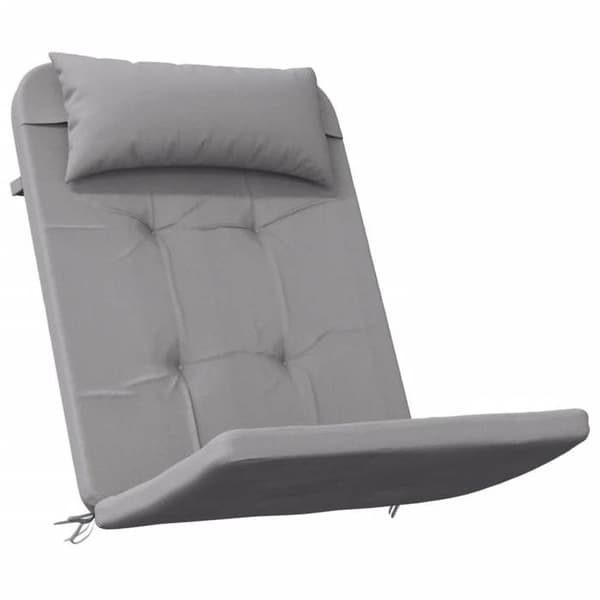 Maison Exclusive - Adirondack stolskuddar set om 2 grå Oxford tyg Grå