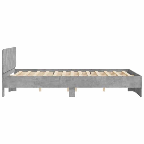 Maison Exclusive - Sengestel uden madras grå beton 140x200 cm