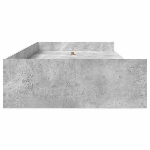 Maison Exclusive - Sängram Grå betong 90 x 190 cm Ingenjörsträ