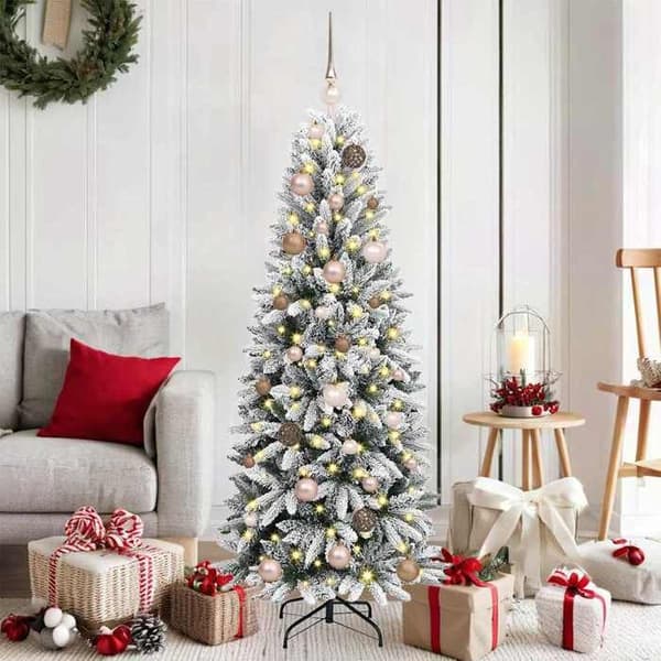 Maison Exclusive - Konstgjord Julgran Vit 150 cm Vit