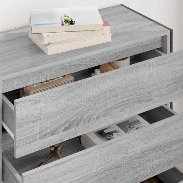 Maison Exclusive - Buffé Sonoma grå 79 x 36 x 75,5 cm Ingenjörsträ Gris Sonoma