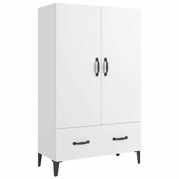 Maison Exclusive - Buffé hög Vit 70x31x115 cm Ingenjörsträ