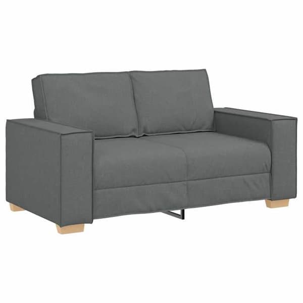 Maison Exclusive - Sæt af 2 sofaer med mørkegrå stofpuder