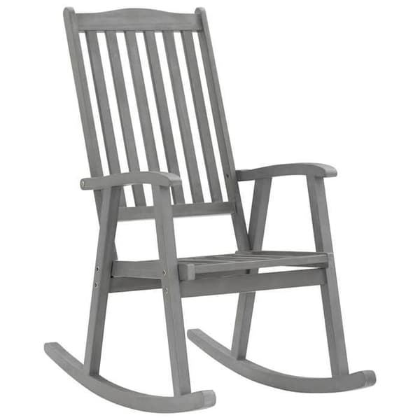 Maison Exclusive - Grå gungstol i massiv akaciaträ grå