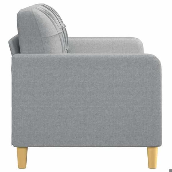 Maison Exclusive - Vaaleanharmaa 2-paikkainen sohva 140 cm Kangas