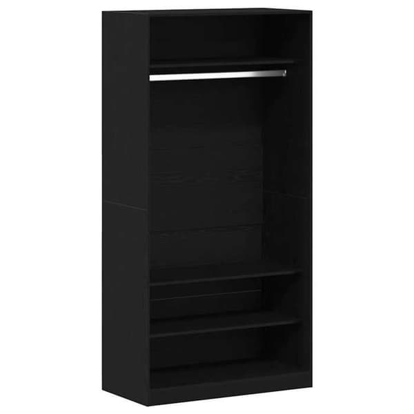 Maison Exclusive - Skab Sort eg 100 x 50 x 200 cm Ingeniørtræ