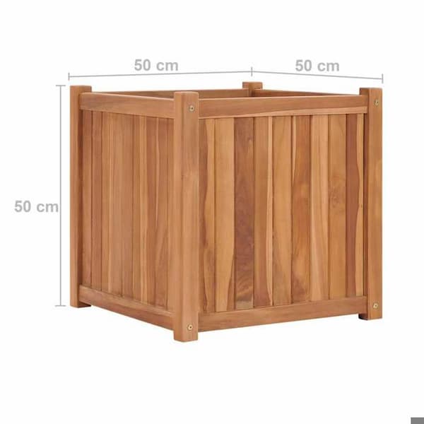 Maison Exclusive - Hög säng 50x50x50 cm Solid teakträ