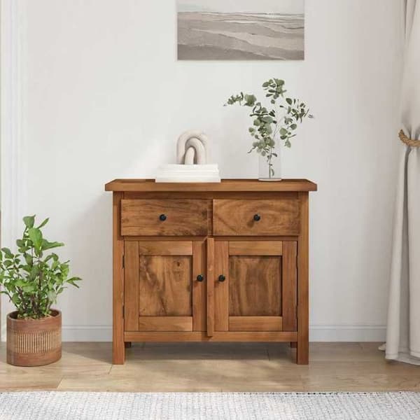 Maison Exclusive - Buffet i massivt mahogni 75x30x65 cm