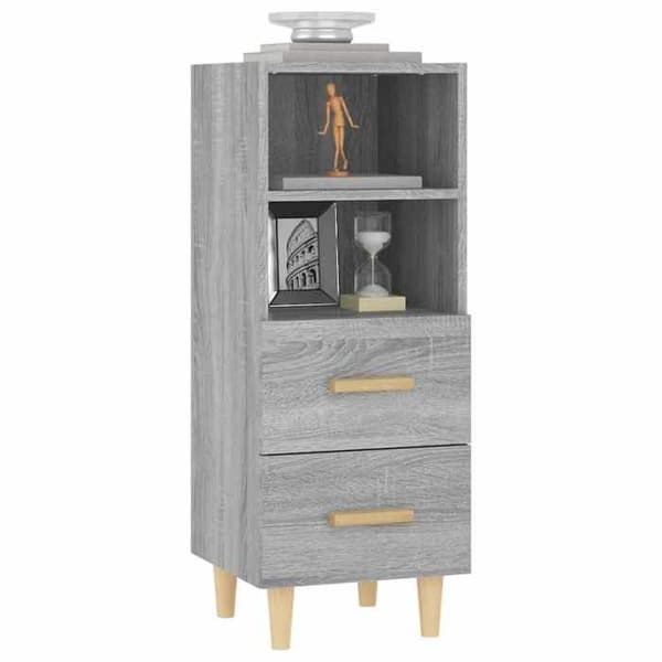 Maison Exclusive - Buffet Sonoma grå 34,5x34x90 cm Ingeniørtræ Grå