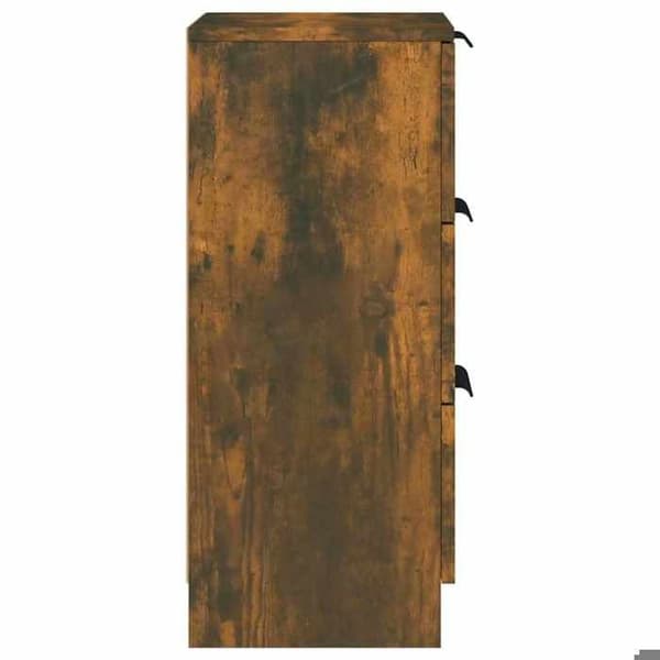 Maison Exclusive - Buffé Ek rökt 30x30x70 cm Ingenjörsträ