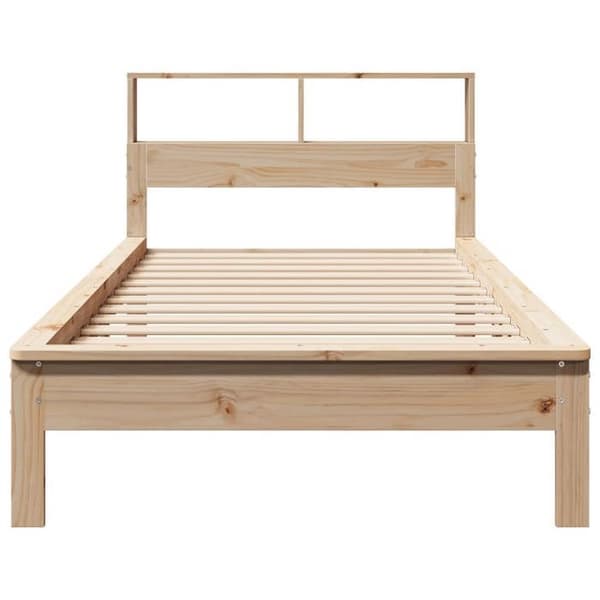 Maison Exclusive - Kirjahyllyvuode ilman patjaa 75x190 cm massiivipuusta