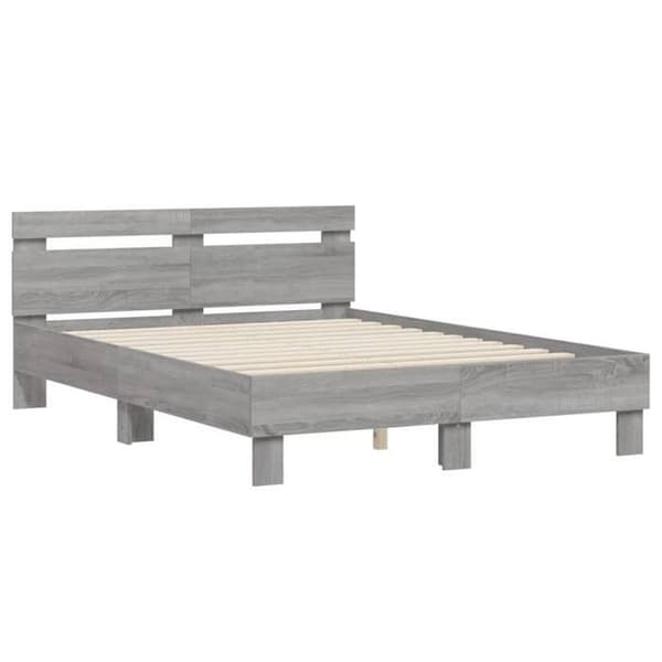 Maison Exclusive - Sengestel uden madras sonoma grå 135x190 cm