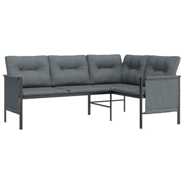 Maison Exclusive - Havegruppe 2 stk antracit stål