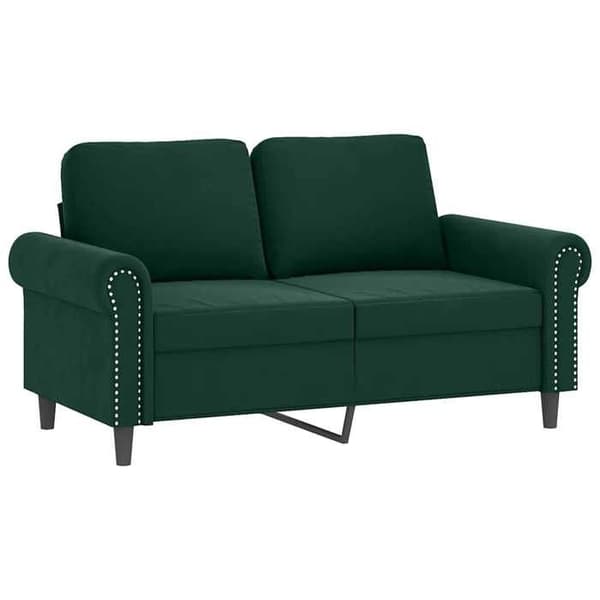 Maison Exclusive - Sæt af 2 sofaer med puder Mørkegrøn Velour