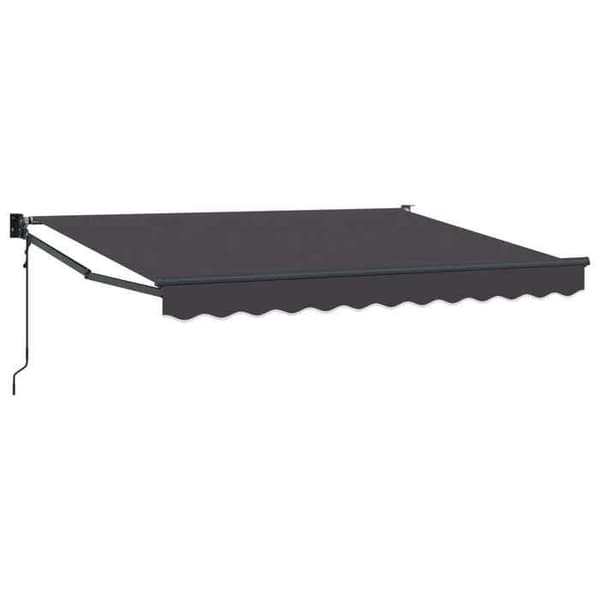 Maison Exclusive - Fällbart tak i antracit 3,5 x 2 m Polyester och metall