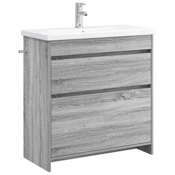 Maison Exclusive - Badmöbelset Sonoma grå