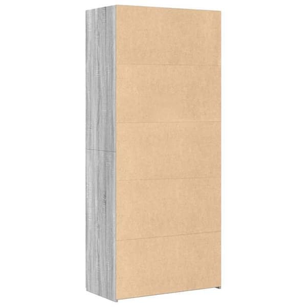 Maison Exclusive - Buffé hög sonoma grå 80x42,5x185 cm ingenjörsträ Sonoma grå