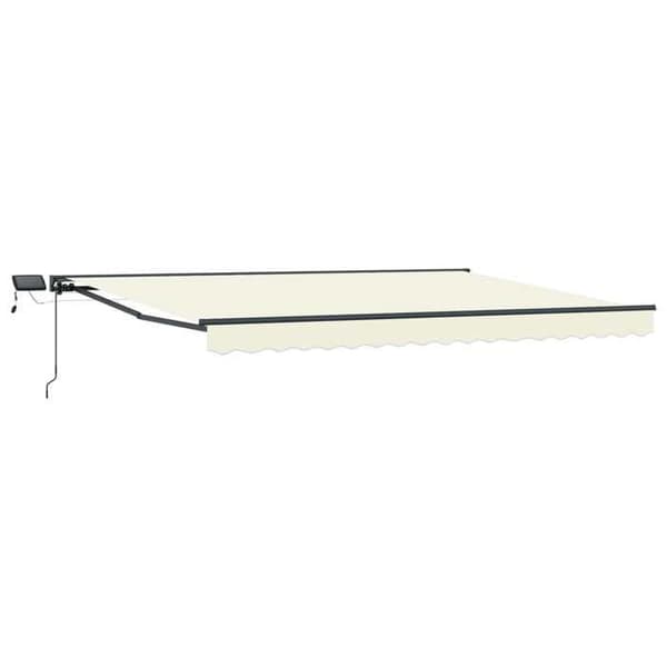 Maison Exclusive - Manuell rullgardinsram med LED-lampor