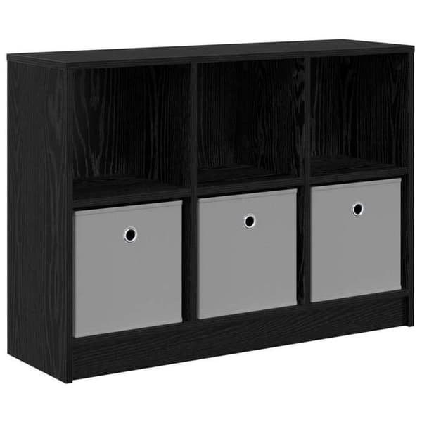 Maison Exclusive - Buffé Ek svart 88,5 x 27,5 x 63,5 cm