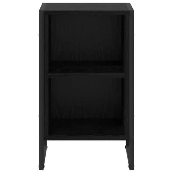 Maison Exclusive - Natbord 2 stk Sort eg 39,5 x 30 x 50 cm