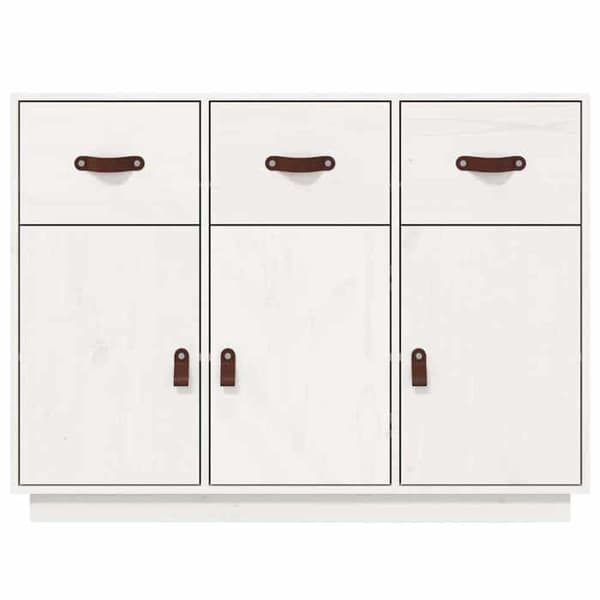 Maison Exclusive - Valkoinen buffet 100x40x75 cm Massiivipine