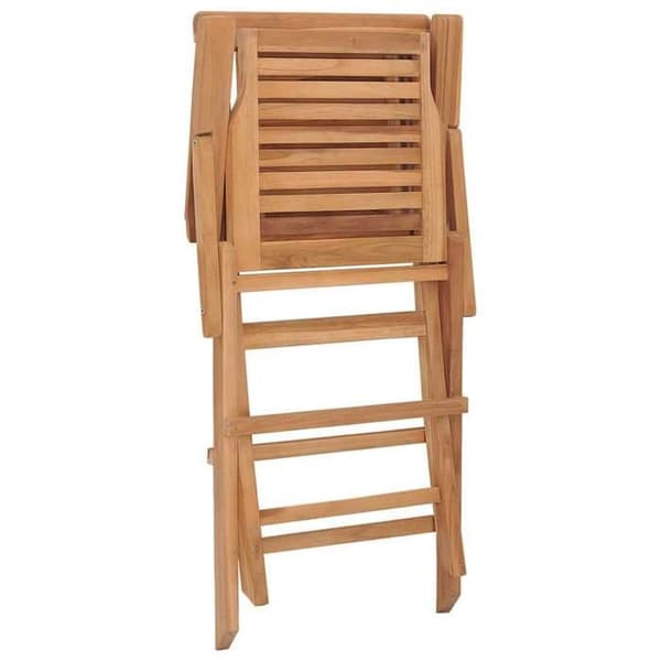 Maison Exclusive - Fällstolar (set om 2) 56 x 63 x 90 cm, massiv teakträ