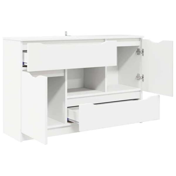 Maison Exclusive - Buffet Hvid 100 x 30 x 65,6 Ingeniørtræ