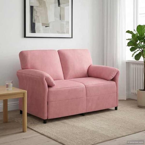 Maison Exclusive - Sofa 2 pladser Rosa Velour