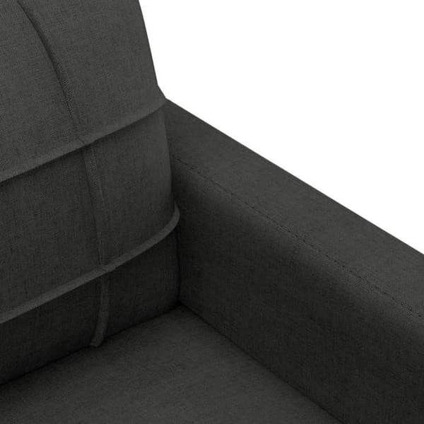 Maison Exclusive - Sæt af 3 sofaer med puder Sort Stof