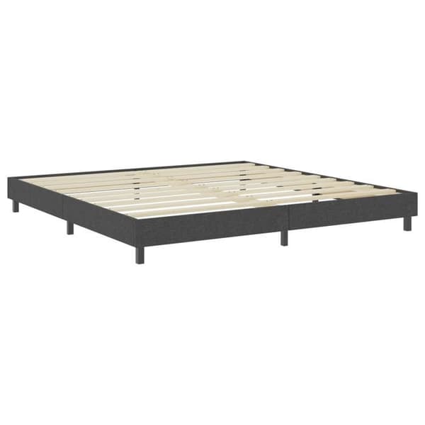 Maison Exclusive - Mørkegrå sengeramme med lameller 200x200 cm Mörkgrå