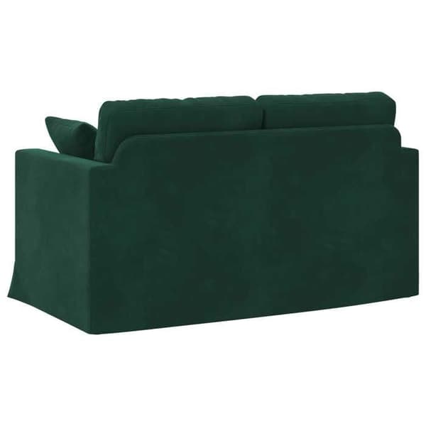 Maison Exclusive - Mörkgrön Soffa 138 x 78 x 80 cm Sammet