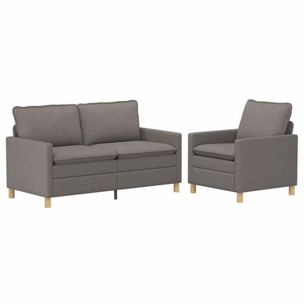 Maison Exclusive - 2-delars Soffset i Taupe Tyg