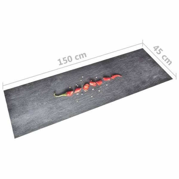 Maison Exclusive - Vaskbar køkkengulvmåtte Peber 45x150 cm
