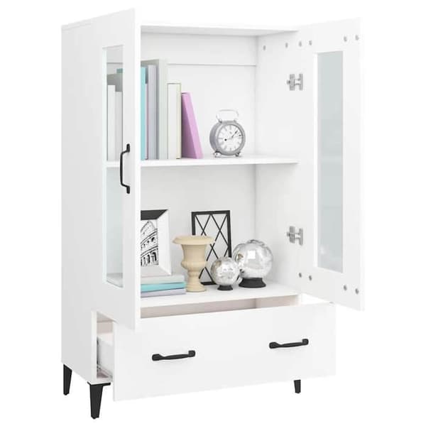 Maison Exclusive - Buffé hög Vit 70x31x115 cm Ingenjörsträ