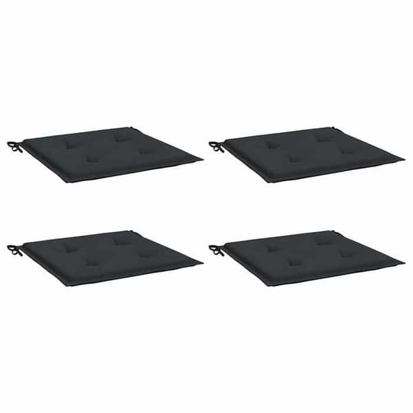Maison Exclusive - Havestole puder sæt af 4 sort 50x50x3 cm oxford stof