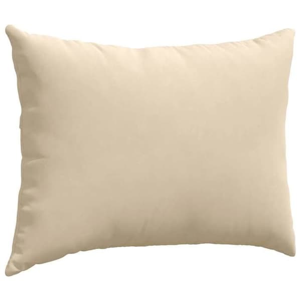 Maison Exclusive - Sohvatyynyt 2 kpl Mikrofiilikangas Kermansävy 70 x 50 cm Grädde