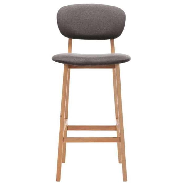Maison Exclusive - Barstolar set om 2 ljusgrå tyg Ljusgrått