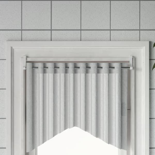 Maison Exclusive - Gardinstänger 2 st vit och silver 60-105 cm aluminium vit och silver
