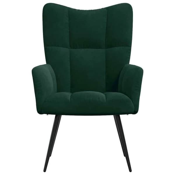 Maison Exclusive - Mörkgrön Velour Relaxstol
