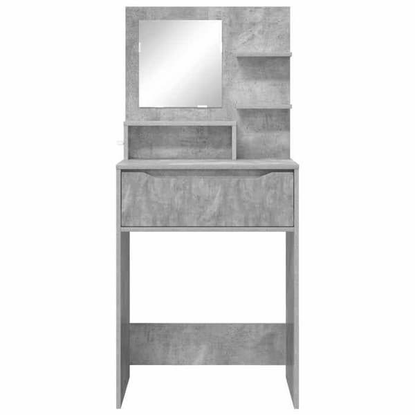 Maison Exclusive - Makeupborde til værelset Grå beton 80 x 39,6 x 135 cm