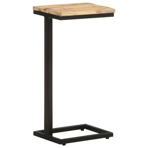 Maison Exclusive - Sidobord 2 st 31,5x24,5x64,5 cm Rå mangoträ