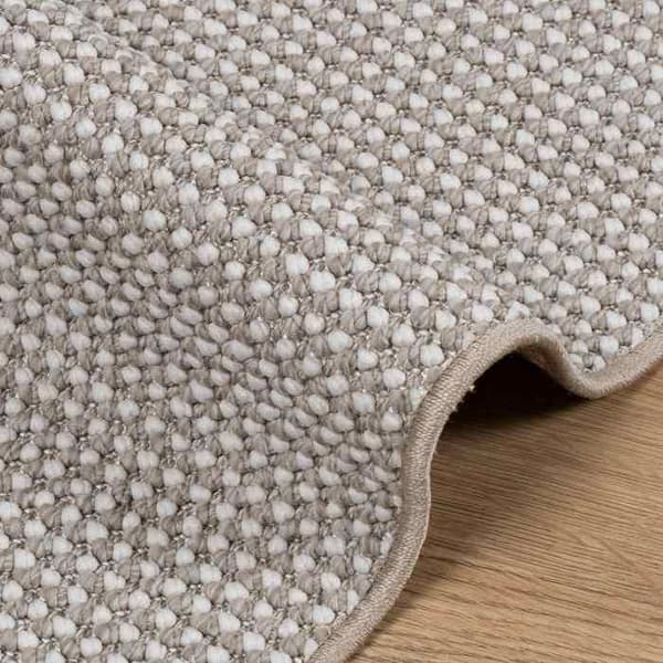 Indendørs tæppe - EKSKLUSIV HUS - LUGO - Polyester - 240 x 340 cm - Creme & Taupe Grädde och Mård