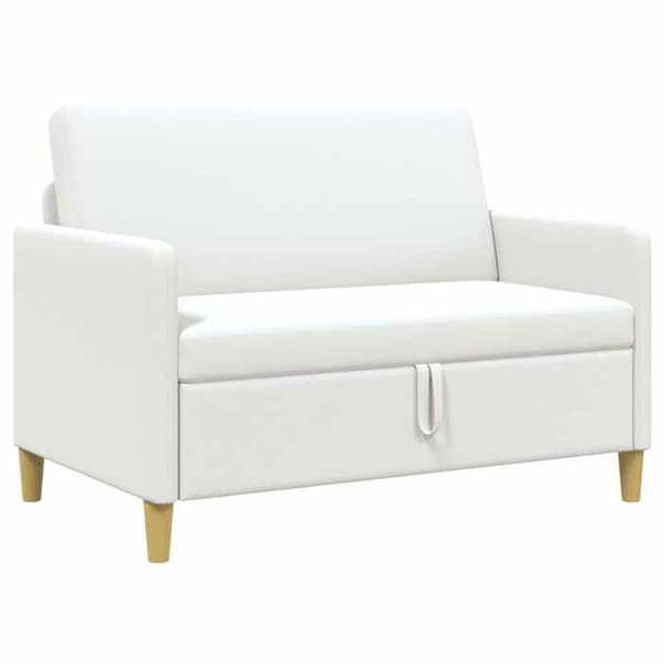 Maison Exclusive - Soffa med förvaring Vit 122 x 78 x 87 cm Polyester