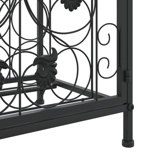 Flaskskåp - EXKLUSIV HEM - 41 flaskor - Svart - Låsbar - 45x36x120 cm Svart