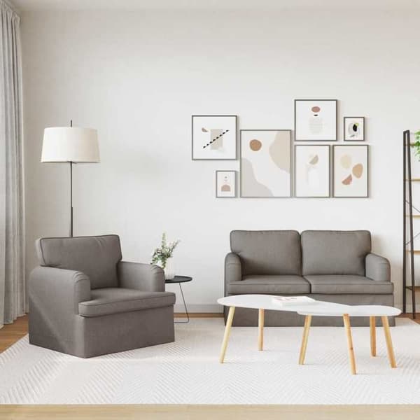 Maison Exclusive - 2-delars soffset i taupe tyg