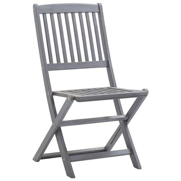 Maison Exclusive - Fällbara utomhusstolar set om 6 och kuddar i akaciaträ